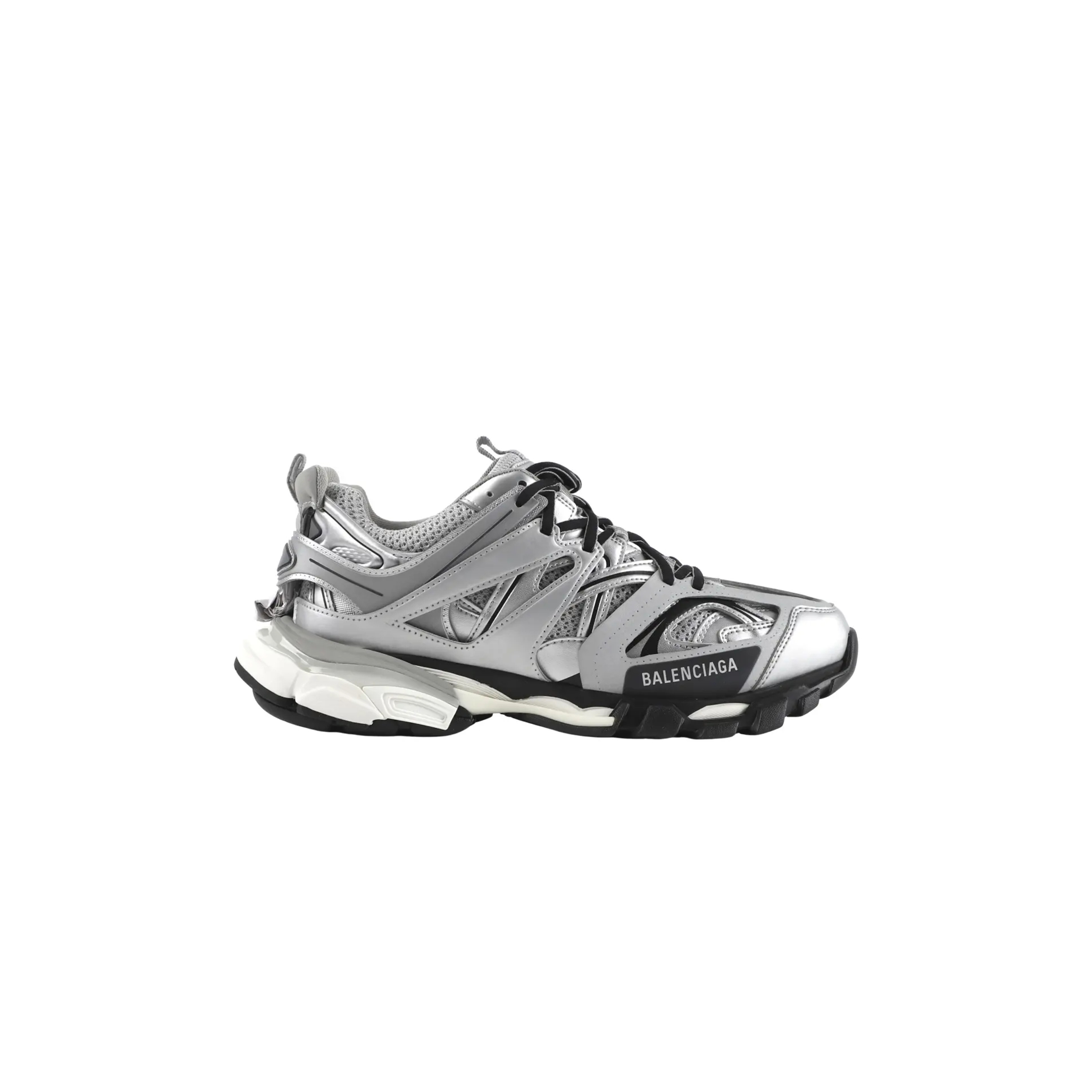 BALENCIAGA TRACK TRAINER METALLIC SILVER 542023W2CD18100